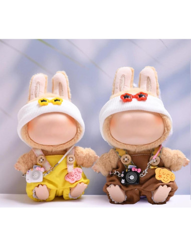 Juego de Accesorios para Muñecas Labubu - Gafas, Cámara y Zapatos