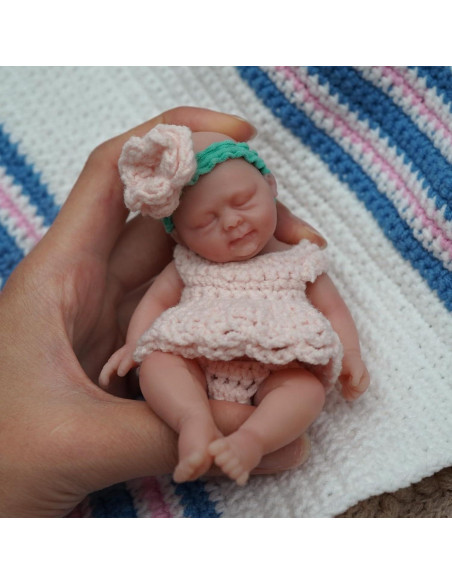 Muñeca Reborn Mini Anne de Silicona 11.43 cm para Niña Muñeca Reborn Mini Anne de Silicona 11.43 cm para Niña