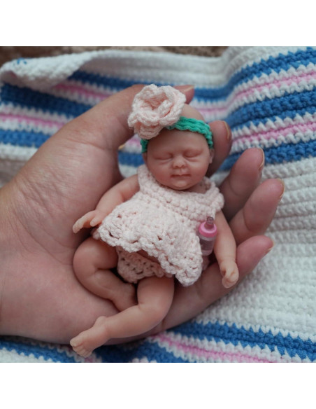 Muñeca Reborn Mini Anne de Silicona 11.43 cm para Niña Muñeca Reborn Mini Anne de Silicona 11.43 cm para Niña