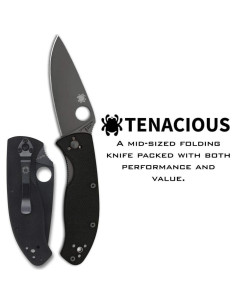 Cuchillo Plegable Spyderco Tenacious 8Cr13MoV 8.6 cm EDC 2