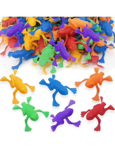 Juguetes de Rana Saltarina ArtCreativity - 144 Piezas 5 cm