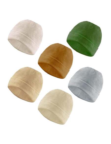 Paquete de 6 Gorras para Bebés Unisex 0-6 Meses - Ajuste Seguro Paquete de 6 Gorras para Bebés Unisex 0-6 Meses - Ajuste Seguro