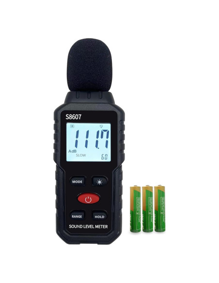 Medidor de Nivel de Sonido Digital S8607 30-130dBA Preciso Medidor de Nivel de Sonido Digital S8607 30-130dBA Preciso