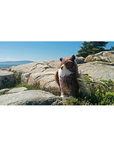 Peluche Gran Búho Cornudo Douglas 28 cm Realista