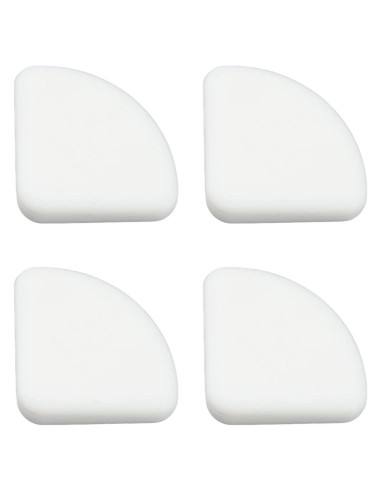 Paquete de 36 Protectores de Esquinas Hyuduo de Silicona Blanca