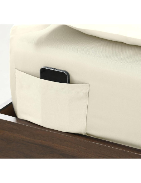 Sábana Ajustable NATUREFIELD King 100% Rayón Bambú Marfil Sábana Ajustable NATUREFIELD King 100% Rayón Bambú Marfil