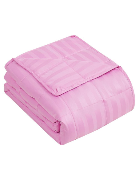 Manta con peso Wellfeel 11.34kg 223.5x264.2cm Rosa Transpirable Manta con peso Wellfeel 11.34kg 223.5x264.2cm Rosa Transpirable