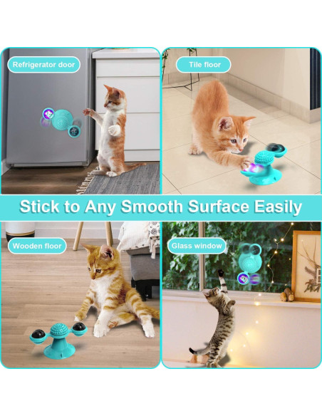 Juguete Interactivo para Gatos GBSYU con Hierba Gatera y LED Juguete Interactivo para Gatos GBSYU con Hierba Gatera y LED