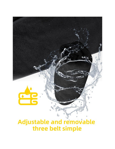 Funda de Asiento Trasero ZIMABLUE Negra Impermeable Universal