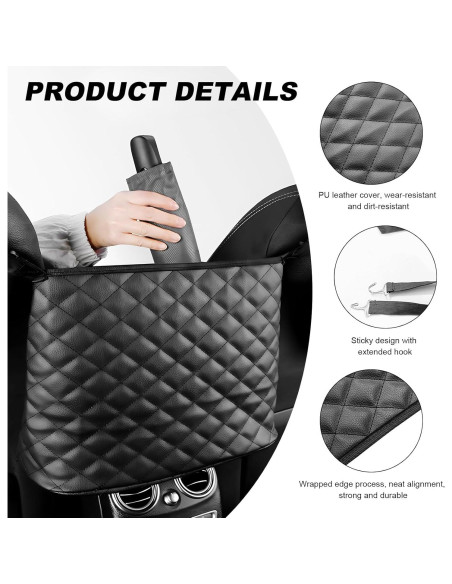 Soporte de bolso de mano ZNDAW Car Net Pocket - Organizador Automotriz Soporte de bolso de mano ZNDAW Car Net Pocket - Organizador Automotriz