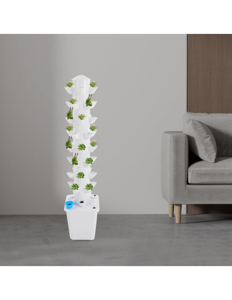 Torre de Cultivo Hidropónico 40 Cápsulas CAFIPPED 8 Niveles Torre de Cultivo Hidropónico 40 Cápsulas CAFIPPED 8 Niveles