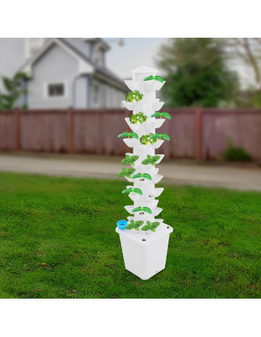 Torre de Cultivo Hidropónico 40 Cápsulas CAFIPPED 8 Niveles