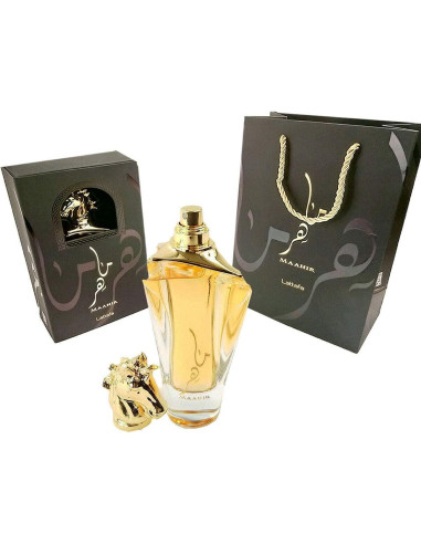 Eau de Parfum Lattafa Maahir 100 ml Unisex - Fragancia Amaderada