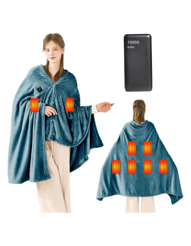 Manta Térmica Eléctrica MAXEVE 10000mAh Ajustable 101.6x177.8cm