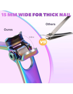 Cortauñas Vepkuso para Uñas Gruesas - Set Profesional Inoxidable 2