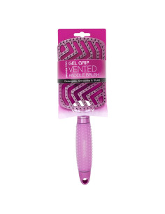 Cepillo de Pelo Ventilado Swissco Pro Gel Grip Rosa