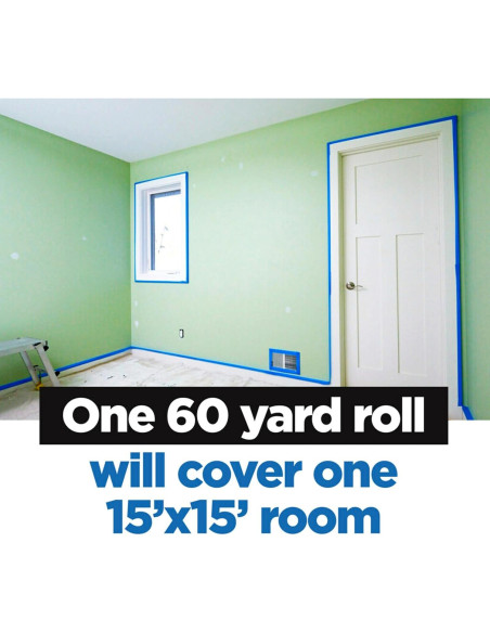 Cinta de Pintor ScotchBlue 1.88 cm x 54.86 m, 12 Rollos, Azul Cinta de Pintor ScotchBlue 1.88 cm x 54.86 m, 12 Rollos, Azul