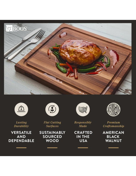 Tabla de Cortar de Madera John Boos BBQ 43x53cm Reversible Tabla de Cortar de Madera John Boos BBQ 43x53cm Reversible