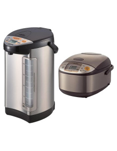 Hervidor y Calentador de Agua Zojirushi VE 5L + Cocedor de Arroz 1L