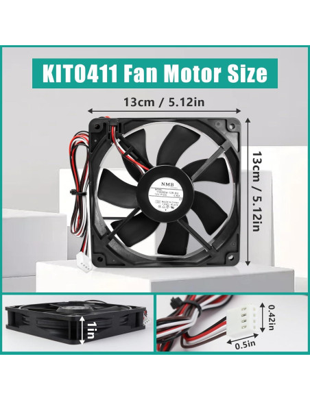 Motor de Ventilador de Inducción Gfdoso KIT0411 para Parrilla Traeger D2 Pro 575/780 e Ironwood 650/885 Motor de Ventilador de Inducción Gfdoso KIT0411 para Parrilla Traeger D2 Pro 575/780 e Ironwood 650/885