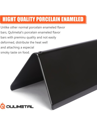 Barras Flavorizer Enameled QuliMetal para Weber Spirit 300