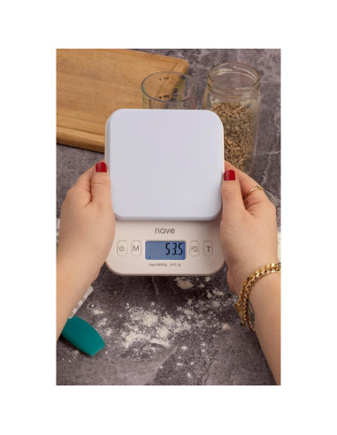 Balanza Digital de Cocina Nave 6kg/0.1g con Pantalla LCD