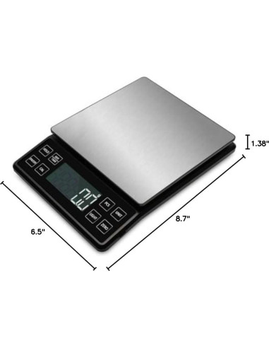 Báscula de Cocina NEXT-SHINE YK02 5kg 0.1g Acero Inoxidable