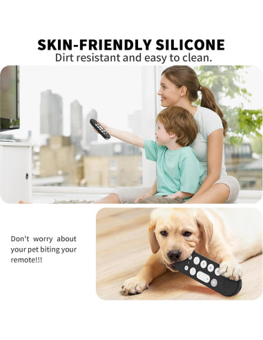 Funda de Silicona para Control Remoto Google TV 4K 2024 - 2 Pcs