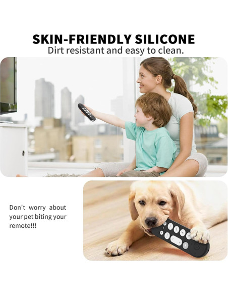 Funda de Silicona para Control Remoto Google TV 4K 2024 - 2 Pcs Funda de Silicona para Control Remoto Google TV 4K 2024 - 2 Pcs