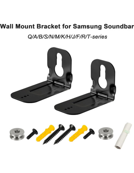 Soporte de Montaje en Pared para Barra de Sonido Samsung - Negro Soporte de Montaje en Pared para Barra de Sonido Samsung - Negro