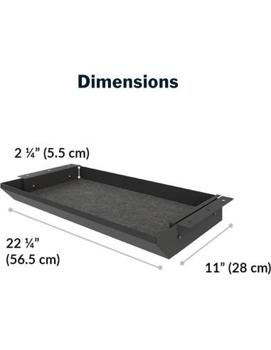Cajón Undermount Vari - Organizador de Almacenamiento 51.4x24.1 cm