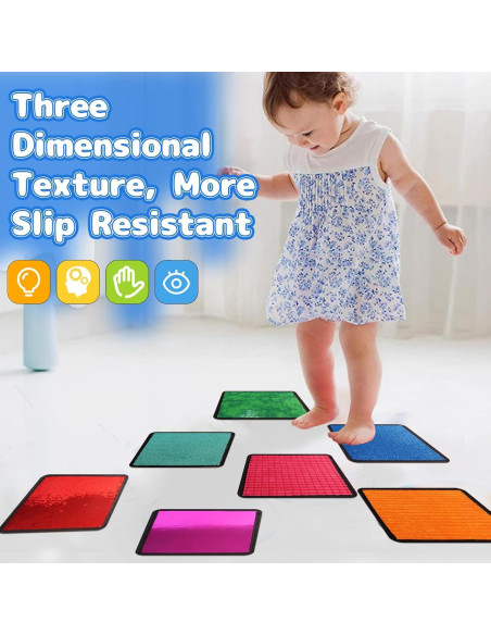 Mats Sensoriales VIESMUMU 16 PCS para Niños Autistas Mats Sensoriales VIESMUMU 16 PCS para Niños Autistas