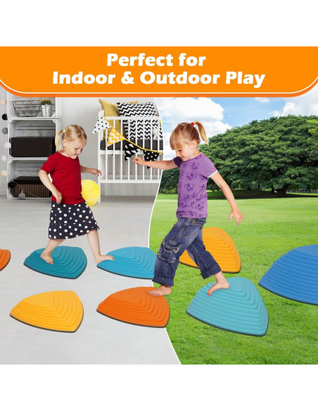 Set de 12 Piedras de Equilibrio Arkyomi Antideslizantes para Niños Set de 12 Piedras de Equilibrio Arkyomi Antideslizantes para Niños