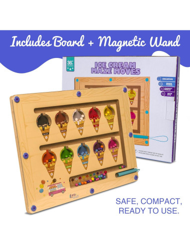 Rompecabezas Magnético Montessori de Madera 29x29 cm - Juguete Educativo