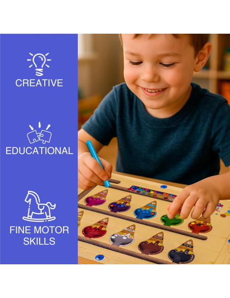 Rompecabezas Magnético Montessori de Madera 29x29 cm - Juguete Educativo Rompecabezas Magnético Montessori de Madera 29x29 cm - Juguete Educativo