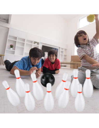 Juego de Bolos de Plástico RoundFunny - 2 Juegos para Niños