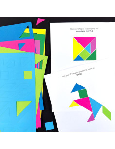 714 Piezas Formas Tangram FreshCut Crafts para Matemáticas 2