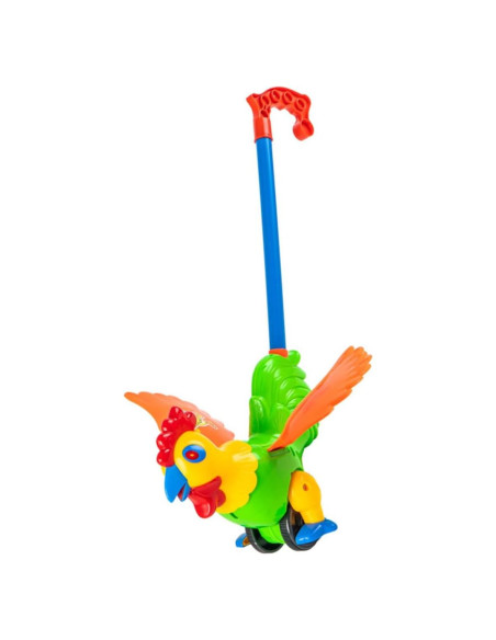 Carrito de Aprendizaje Gallo Toddmomy con Mango Desmontable 32x25cm Carrito de Aprendizaje Gallo Toddmomy con Mango Desmontable 32x25cm
