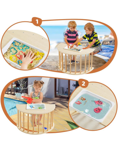 Mesa Sensorial 3 en 1 Beright para Niños - Gimnasio Montessori
