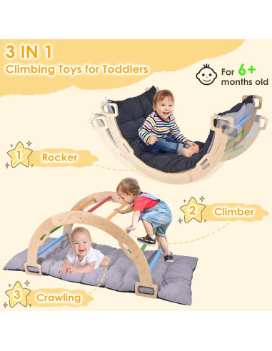 Arco de Escalada Montessori BIERUM para Niños 3-5 Años