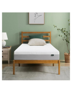 Colchón ZINUS Espuma Viscoelástica 8" Té Verde Individual