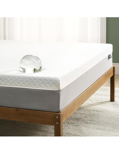 Colchón ZINUS Espuma Viscoelástica 8" Té Verde Individual