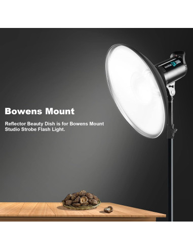 Reflector Beauty Dish 55cm Soonpho con Rejilla y Difusor