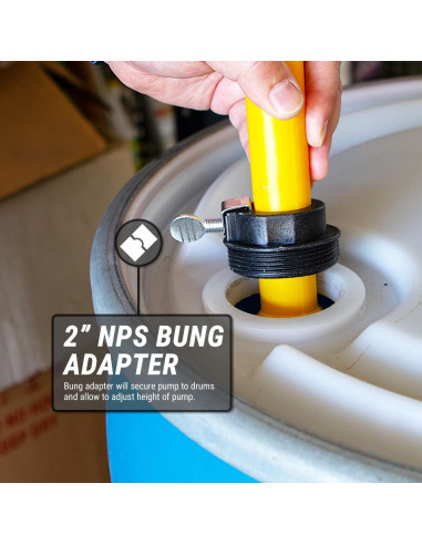 Bomba Manual Rotativa TERA PUMP 20012 para Barriles 55 Galones