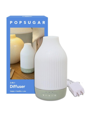Difusor de Aceite Esencial 3-en-1 POPSUGAR con Luz y Sonido