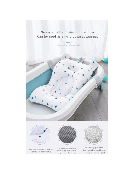 Cojín de Asiento para Baño Bebé Antideslizante Estrella Blanca Cojín de Asiento para Baño Bebé Antideslizante Estrella Blanca