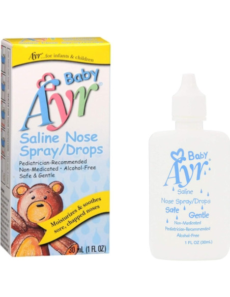 Spray Nasal Salino Baby Ayr 3 Botellas de 30 ml Spray Nasal Salino Baby Ayr 3 Botellas de 30 ml