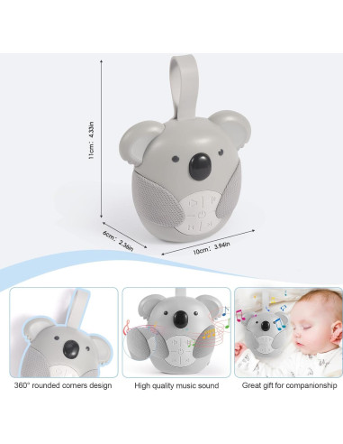 Máquina de Sonido Blanco Koala YCSXhandpick, 5 Sonidos Calmantes
