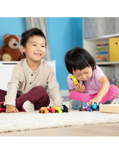 Juego de Vehículos de Madera Melissa & Doug - 9 Piezas