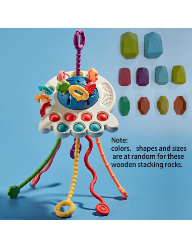Juguete Sensorial Montessori Azul ZhildChen para Niños 18+ meses